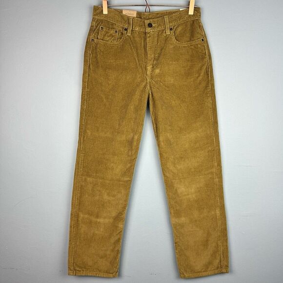 NWT Levi's Womens Low Pro Straight Leg Corduroy Tan Pants Size 29 X‎ 30 - Picture 1 of 4